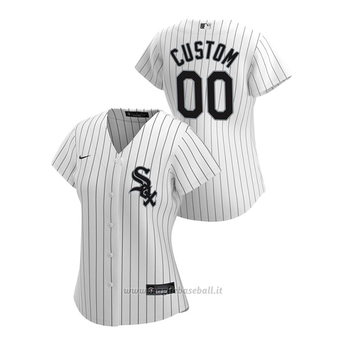Maglia Baseball Donna Chicago White Sox Personalizzate 2020 Replica Primera Bianco
